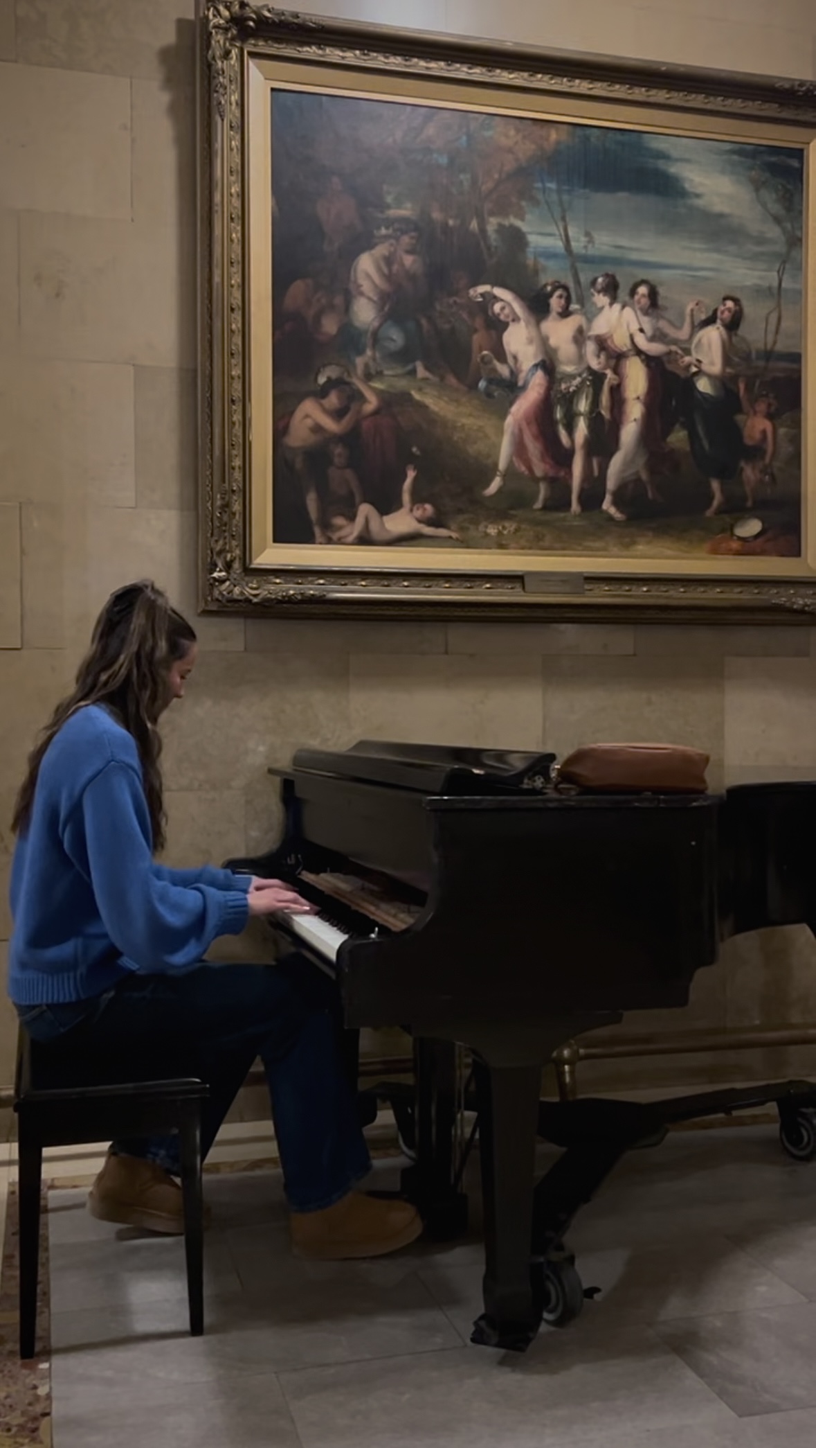Audrey playing piano